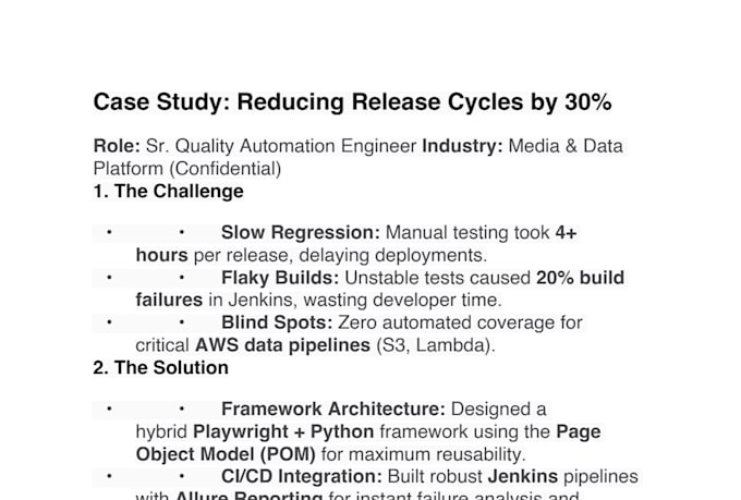 build scalable playwright python automation frameworks and ci cd pipeline